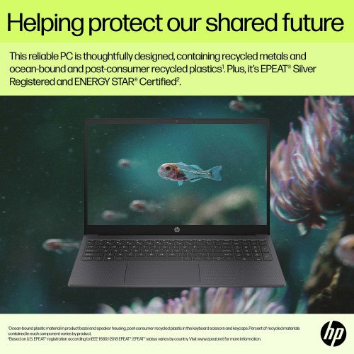 HP 15-fd0062na Intel® Core™ i5 i5-1334U Laptop 39.6 cm (15.6") Full HD 8 GB DDR4-SDRAM 512 GB SSD Wi-Fi 6 (802.11ax) Windows 11 Home Black