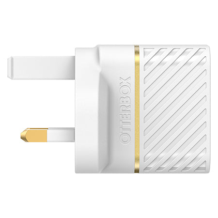 OtterBox UK Wall Charger 30W GaN - 1X USB-C 30W USB-PD, Cloud Dust White