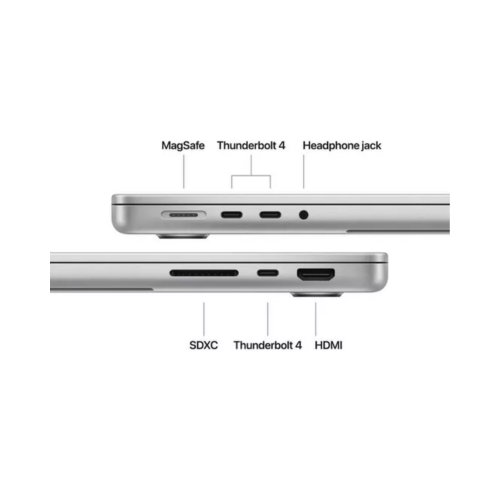 Apple MacBook Pro 14-inch : M5 chip with 10‑core CPU and 10‑core GPU, 16GB, 512GB SSD - Silver