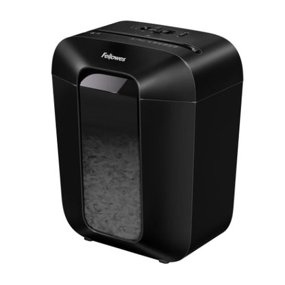Fellowes LX Series Paper Shredder LX50 9 Sheet Cross Cut Shredder with 17 Litre Bin High Security P4 Black