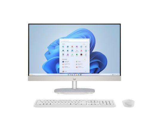 HP 24-cr1008na Intel Core Ultra 5 125U 60.5 cm (23.8") 1920 x 1080 pixels All-in-One PC 8 GB DDR5-SDRAM 512 GB SSD Windows 11 Home Wi-Fi 6 (802.11ax) White