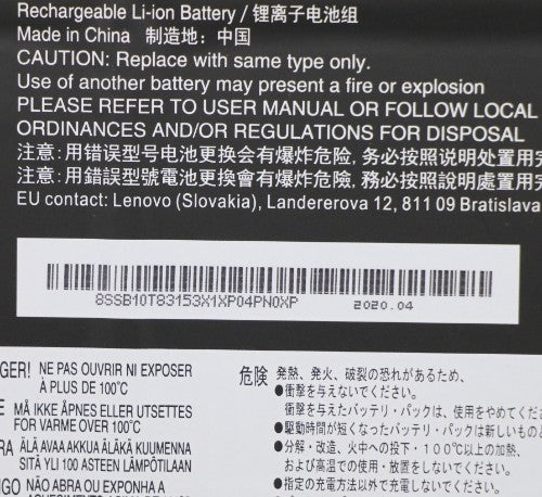 Lenovo 5B10W13910 laptop spare part Battery