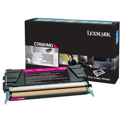 Lexmark C746A1MG Toner cartridge magenta return program, 7K pages ISO/IEC 19798 for Lexmark C 746/748