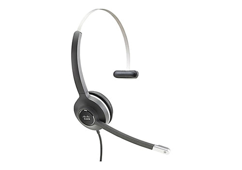 Cisco Headset 531, Wired Single On-Ear Quick Disconnect with USB-A Adapter, Charcoal, 2-Year Limited Liability Warranty (CP-HS-W-531-USBA=)