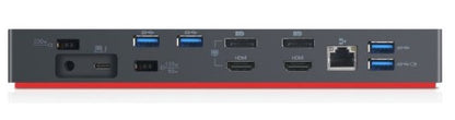 Lenovo 40AN0135EU laptop dock/port replicator Wired Thunderbolt 3 Black, Red