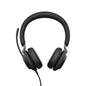 Jabra Evolve2 40 SE Headset Wired Head-band Calls/Music USB Type-C / USB Type-A Black