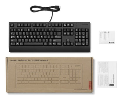 Lenovo 4Y41R64620 keyboard Home/Office USB Kazakh Black