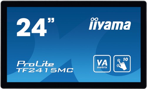 iiyama ProLite TF2415MC-B2 computer monitor 60.5 cm (23.8") 1920 x 1080 pixels Full HD LED Touchscreen Multi-user Black