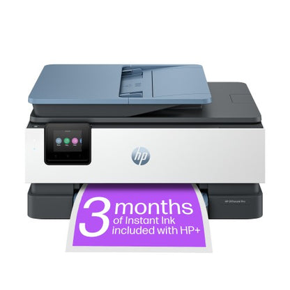 HP OfficeJet Pro 8125e Wireless All-in-One Color Printer, Instant Ink; Two-sided printing