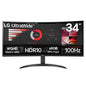 LG 34WR50QK-B computer monitor 86.4 cm (34") 3440 x 1440 pixels Wide Quad HD Black