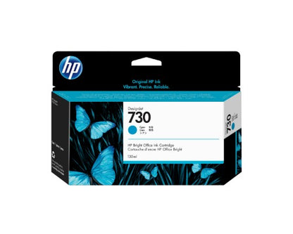 HP P2V62A/730 Ink cartridge cyan 130ml for HP DesignJet T 1600/1700/940