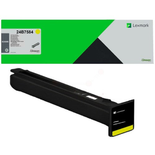 Lexmark 24B7584 Toner yellow return program, 46.9K pages ISO/IEC 19752 for Lexmark XC 8355