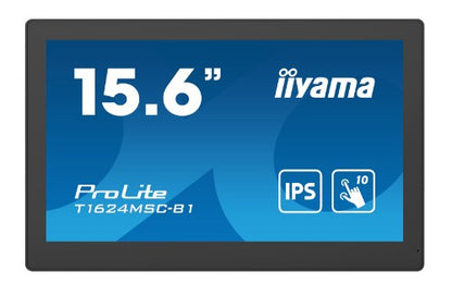 iiyama T1624MSC-B1 computer monitor 39.6 cm (15.6") 1920 x 1080 pixels Full HD LED Touchscreen Black