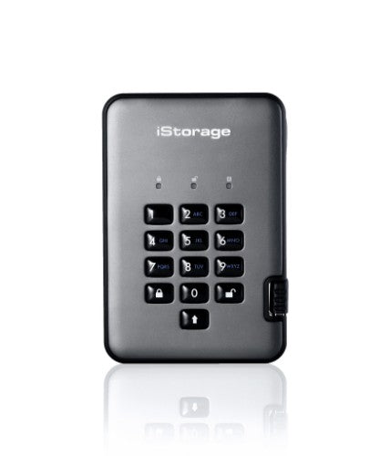 iStorage diskAshur PRO² HDD 5TB | Secure Portable Hard Drive |FIPS 140-2 Level 3 certified | AES-XTS 256-bit Hardware Encryption | PIN protected | OS & Platform Independent |GDPR, TAA Compliant|Brute force hack defence | Dust/Water Resistant