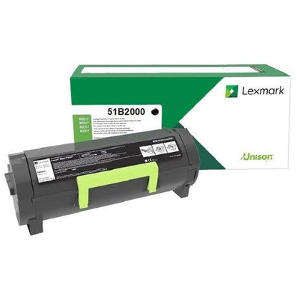 Lexmark 51B2000 Toner-kit return program, 2.5K pages ISO/IEC 19752 for Lexmark MS 317/417/517