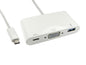 Cables Direct USB3CVGAUSBWPD laptop dock/port replicator White