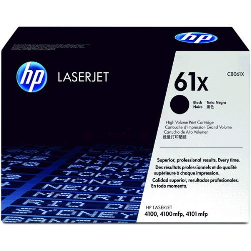 HP C8061X/61X Toner cartridge black high-capacity, 10K pages ISO/IEC 19752 for HP LaserJet 4100