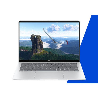 HP OmniBook 5 Laptop Next Gen AI 14-he0002na Copilot+ PC Qualcomm Snapdragon X1P-42-100 35.6 cm (14") 2K 32 GB LPDDR5x-SDRAM Wi-Fi 6E (802.11ax) Windows 11 Home Silver