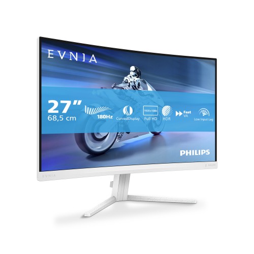 Philips Evnia 5000 27M2C5201L/00 computer monitor 68.6 cm (27") 1920 x 1080 pixels Full HD LCD White
