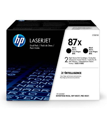 HP CF287XD/87X Toner cartridge high-capacity twin pack, 2x18K pages ISO/IEC 19752 Pack=2 for HP LaserJet M 506