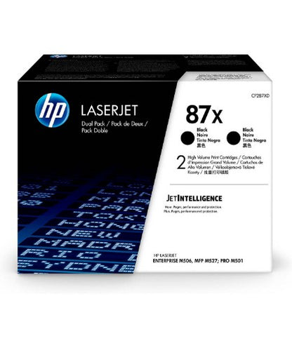 HP CF287XD/87X Toner cartridge high-capacity twin pack, 2x18K pages ISO/IEC 19752 Pack=2 for HP LaserJet M 506