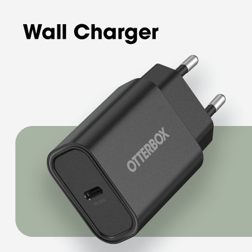 OtterBox Standard EU Wall Charger 20W - 1X USB-C 20W USB-PD Black