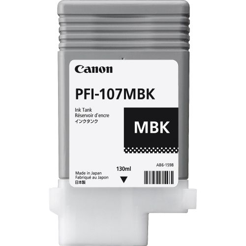 Canon 6704B001/PFI-107MBK Ink cartridge black matt 130ml for Canon IPF 670/680