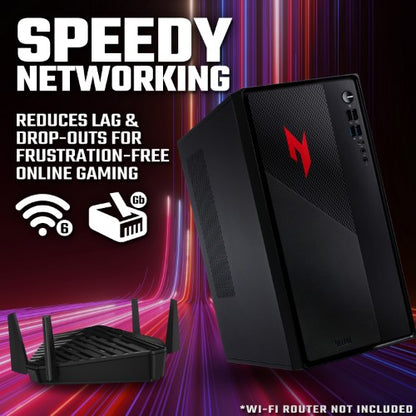 Acer NITRO 20 N20 Gaming Desktop - Intel Core i5-13420H, 16GB, 512GB SSD, NVIDIA GeForce RTX 5060, Windows 11, Black