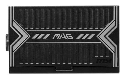 MSI MAG A550BN UK PSU '550W, 80 Plus Bronze certified, 12V Single-Rail, DC-to-DC Circuit, 120mm Fan, Non-Modular, Sleeved Cables, ATX Power Supply Unit, UK Powercord, Black'