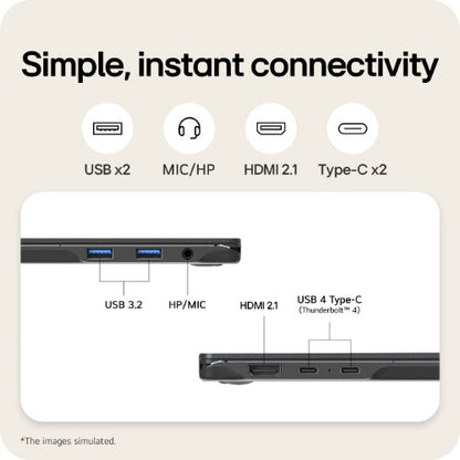 LG Gram Pro 2in1 16T90TP-G 16" Hybrid AI 2-in-1 Laptop - Intel® Core™ Ultra 7 255H, 1TB SSD, 16 GB RAM - Black - [2025]