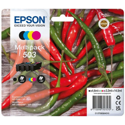 Epson C13T09Q64010/503 Ink cartridge multi pack Bk,C,M,Y 210pg + 3x165pg Pack=4 for Epson XP-5200