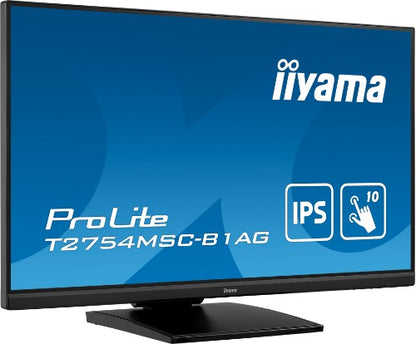 iiyama ProLite T2754MSC-B1AG computer monitor 68.6 cm (27") 1920 x 1080 pixels Full HD LED Touchscreen Multi-user Black