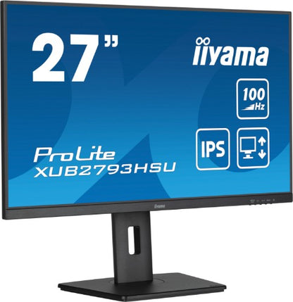 iiyama ProLite XUB2793HSU-B7 computer monitor 68.6 cm (27") 1920 x 1080 pixels Full HD LED Black