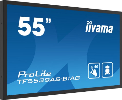 iiyama TF5539AS-B1AG computer monitor 138.7 cm (54.6") 3840 x 2160 pixels 4K Ultra HD LED Touchscreen Black