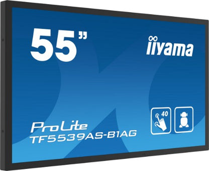 iiyama TF5539AS-B1AG computer monitor 138.7 cm (54.6") 3840 x 2160 pixels 4K Ultra HD LED Touchscreen Black