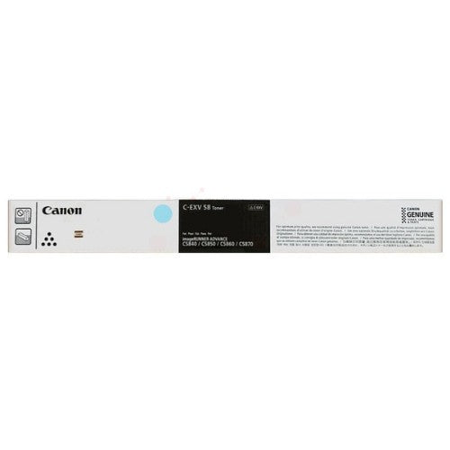 Canon 3767C002/C-EXV58LC Toner cyan, 26K pages ISO/IEC 19752 for Canon IR DX C 5800