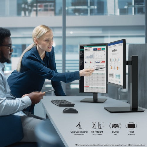 LG 24BA850-B.AEK computer monitor 60.5 cm (23.8") 1920 x 1080 pixels Full HD Black