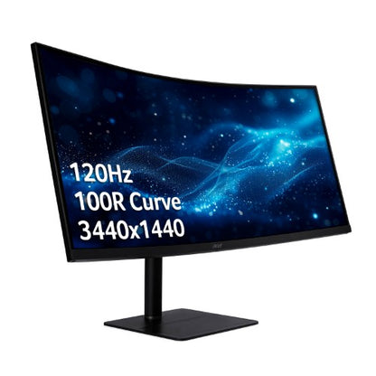 Acer Professional CZ342CURJ0 34" Curved Wide QHD ZeroFrame 120Hz 1ms Computer Monitor