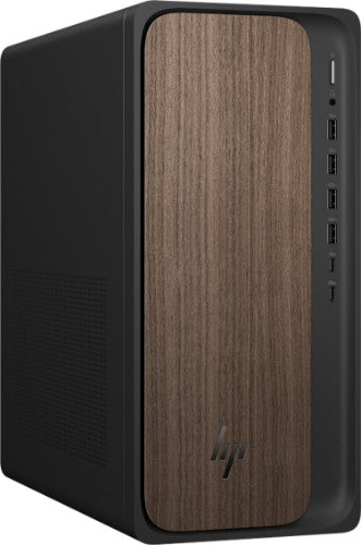 HP OmniDesk AI M03-0004na Intel Core Ultra 5 225 16 GB DDR5-SDRAM 1 TB SSD Windows 11 Home Tower PC AI PC Grey, Wood