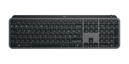 Logitech Master MX Keys Combo for Bussiness keyboard Mouse included Office RF Wireless + Bluetooth QWERTY Spanish Graphite