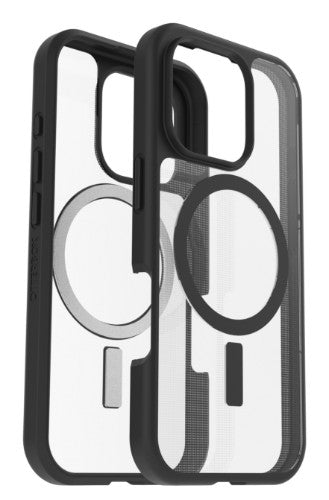 OtterBox React Series for MagSafe for Apple iPhone 16 Pro, Black Crystal