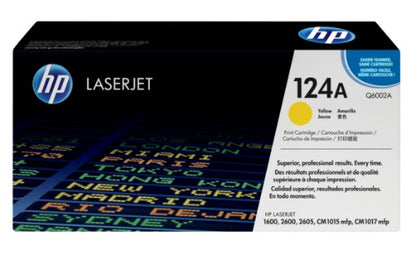 HP Q6002A/124A Toner cartridge yellow, 2K pages/5% for HP Color LaserJet 2600