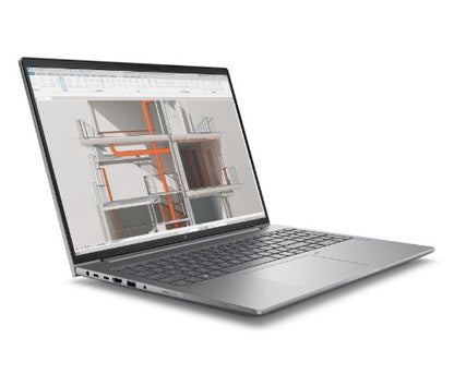 HP Zbook X G1i 16 inch Mobile Workstation PC Wolf Pro Security Edition - Data Science Intel Core Ultra 7 225H 40.6 cm (16") 2.5K 32 GB DDR5-SDRAM 1 TB SSD NVIDIA RTX PRO 500 Blackwell Wi-Fi 7 (802.11be) Windows 11 Pro AI Workstation, AI PC Silver