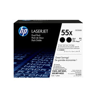 HP CE255XD/55X Toner cartridge black high-capacity twin pack, 2x12.5K pages ISO/IEC 19752 Pack=2 for HP LaserJet P 3015