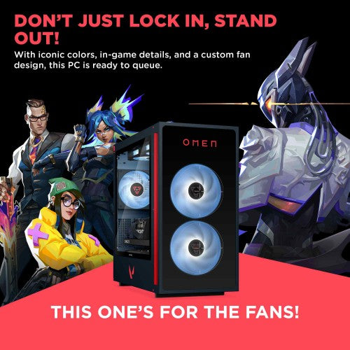HP OMEN 35L Gaming GT16-0120na Intel® Core™ i7 i7-14700F 32 GB DDR5-SDRAM 1 TB SSD NVIDIA GeForce RTX 5060 Windows 11 Home Tower PC AI PC Black