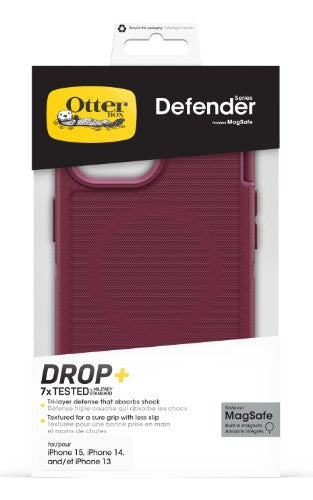 OtterBox Defender Series for MagSafe for Apple iPhone 16e/15/14/13, Foxberry