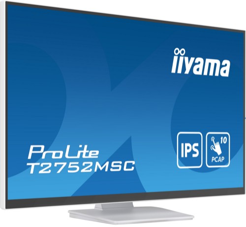 iiyama ProLite T2752MSC-W1 computer monitor 68.6 cm (27") 1920 x 1080 pixels Full HD LED Touchscreen White