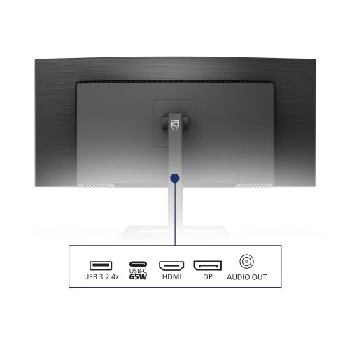 Philips E Line 346E2CUAE/00 computer monitor 86.4 cm (34") 3440 x 1440 pixels Wide Quad HD+ LCD Black