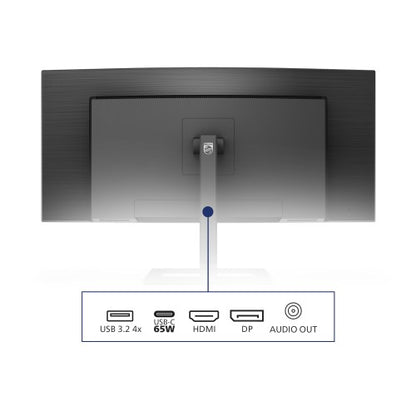 Philips E Line 346E2CUAE/00 computer monitor 86.4 cm (34") 3440 x 1440 pixels Wide Quad HD+ LCD Black