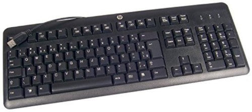 HP 672647-L33 keyboard Office USB QWERTY US International Black